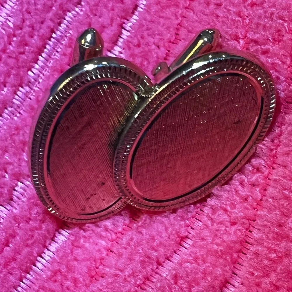 Oval Gold Tone Vintage AVON Cuff Links